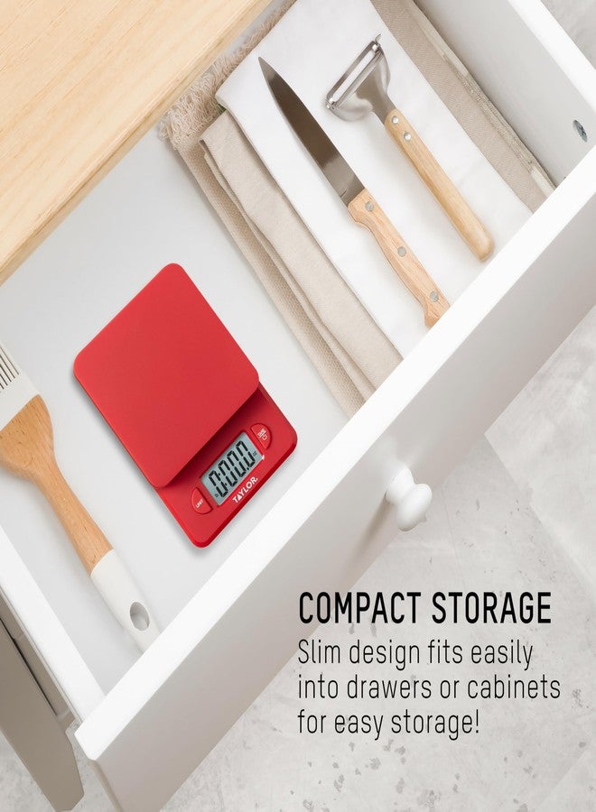Taylor Compact Digital Scale (Red) - Image 5