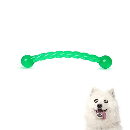 Ycozy Dog Chew Toys 11'' Long for Small/Medium Dogs Aggressive Chewers, Rubber Puppy Dog Rope Toys Knot Dental Teething Toys Almost Indestructible Washable - Image 1
