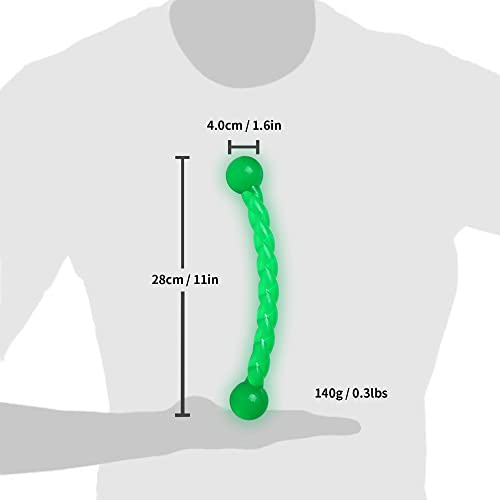Ycozy Dog Chew Toys 11'' Long for Small/Medium Dogs Aggressive Chewers, Rubber Puppy Dog Rope Toys Knot Dental Teething Toys Almost Indestructible Washable - Image 2