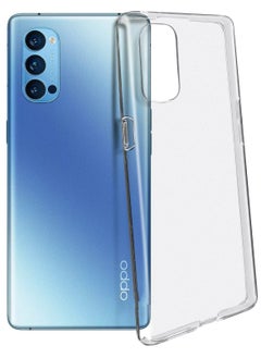 For oppo reno 4 4G case Cover Transparent Silicone Soft TPU - Clear