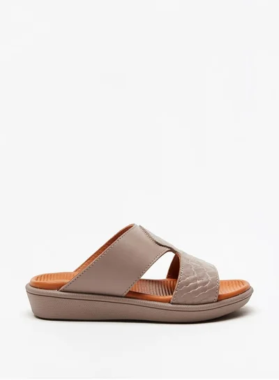 Mister Duchini Boys Textured Slip-On Arabic Sandals