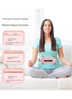 TIGER Cramps Menstrual Period Pain Relief Smart Heating Pad, Vibration Massage Belt for Period Cramps, Comfortable Belly Massager for Women – Available in Blue and Pink.  - Image 5
