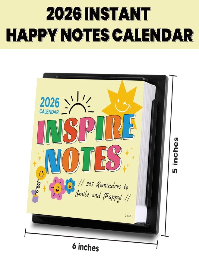 Tersus Daily Calendar 2026 - Inspirational Daily Desk Calendar 2026, 6'' x 5'', Jan. 2026 - Dec. 2026 With 365 Inspirational Quotes Page a Day, Happy Notes for Everday, Flip Desk Decor, Great Gift Choice - Image 5