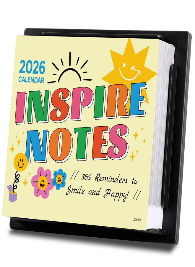 Tersus Daily Calendar 2026 - Inspirational Daily Desk Calendar 2026, 6'' x 5'', Jan. 2026 - Dec. 2026 With 365 Inspirational Quotes Page a Day, Happy Notes for Everday, Flip Desk Decor, Great Gift Choice - Image 1