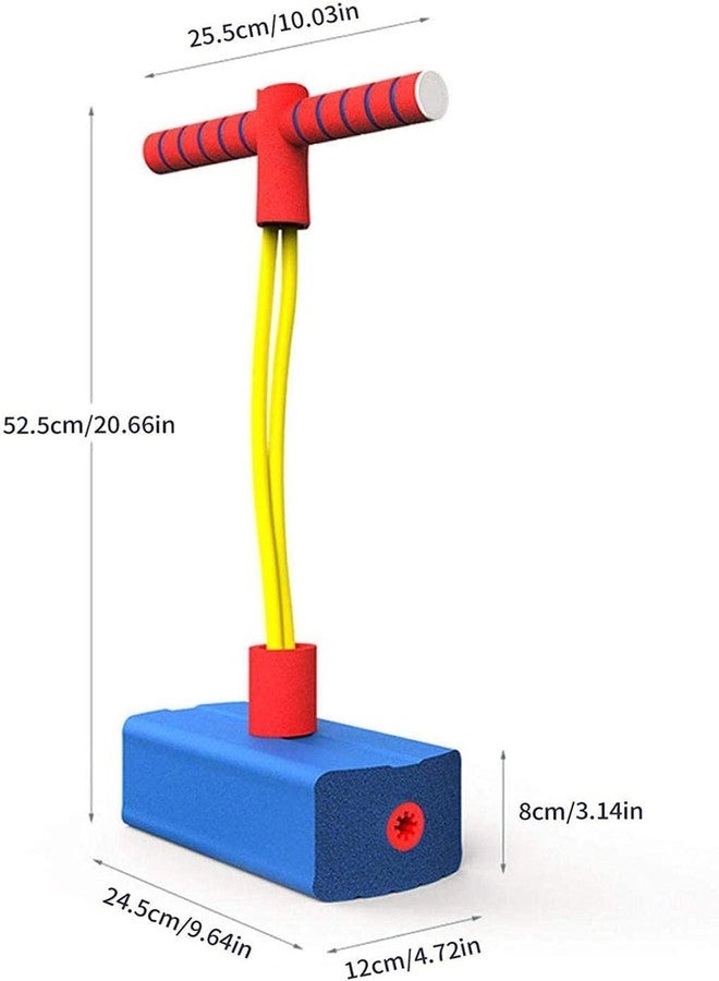 GLADBACK Kids Hopping Pogo Jumper Fun and Safe Pogo Stick for Toddlers, Durable Foam Bungee Jumping Stick Makes Squeaky Sounds Improves Balance, Bouncing Toy for Ages 3 and Above - Image 2