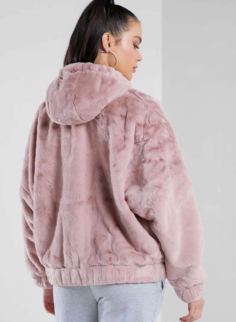 Ellesse Giovanna Faux Fur Jacket