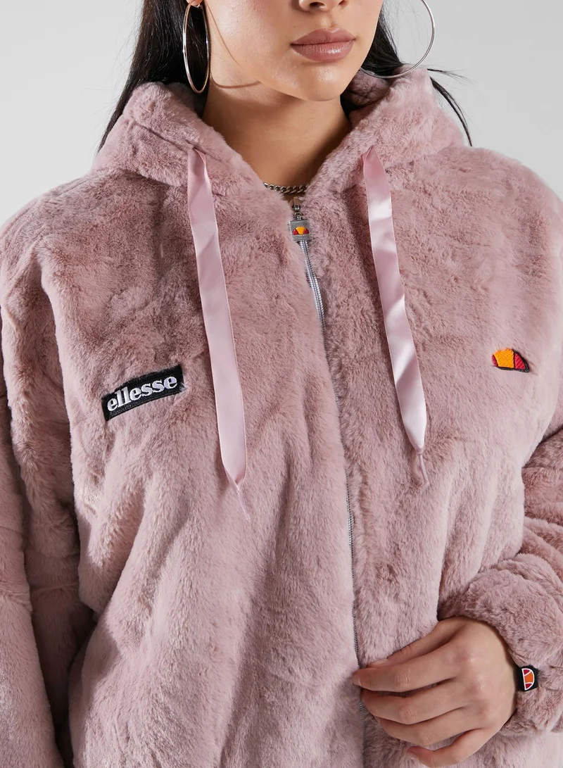 Ellesse Giovanna Faux Fur Jacket