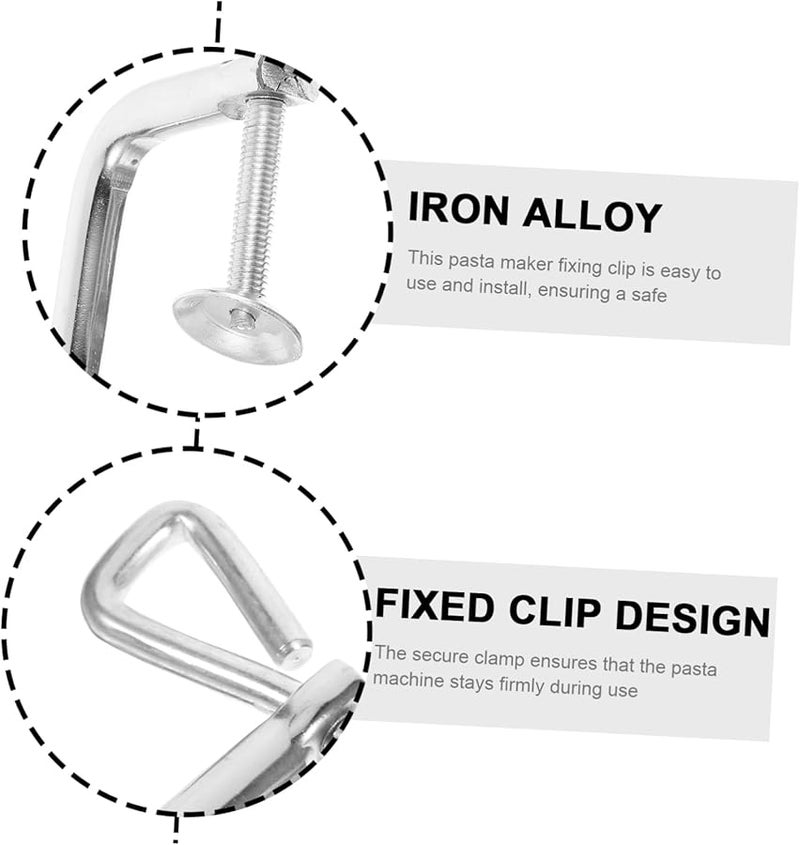 Pasta Machine Clamp Replacement Clip Stainless Steel Fixing Accessory - Image 5