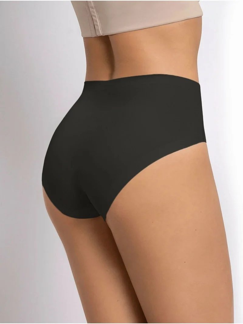 Mistirik Laser Cut Bato Panties Corset Gatherer Silicone Waist Black Color