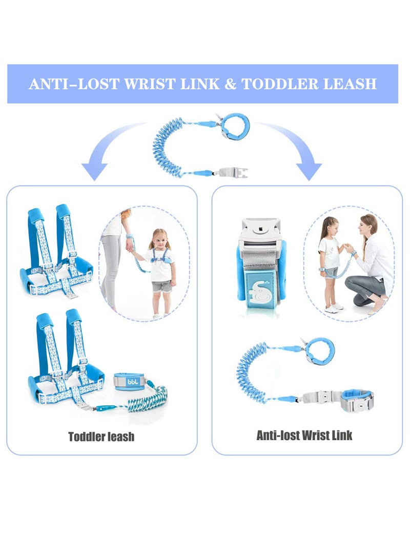 Excefore Toddler Leash for Walking, Toddler Safety Harnesses Leashes, Safety Harness with Lock for Kids, Anti Lost Wrist Link Safety Wrist Link - Image 2