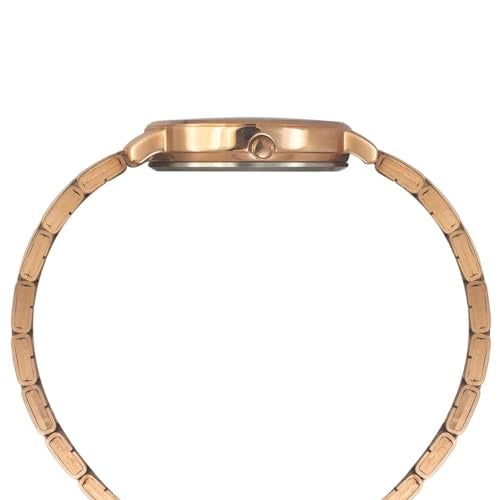 TIMEX Analog Watch for Women with Green Round Dial & Rose Gold Stainless Steel Bracelet Band Water Resistant Women's Wrist Watches - TWEL19103 - Image 5
