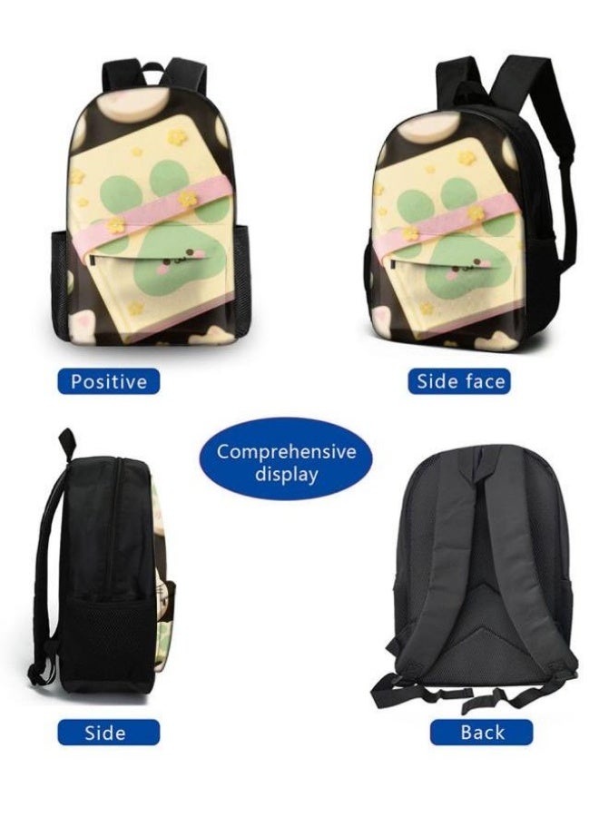 Bright Li Fire Unlock the new fashion of childish fun! Three-piece set of bags, cartoon elements for children and teenagers (students, children, friends' outings, mountain climbing, schooling, etc. can be used) - 12 - Image 3