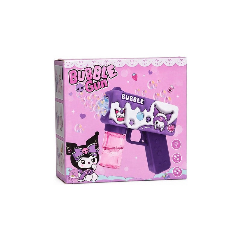 Bubble Gun Toy for Kids, Purple, with Bubble Solution, Kuromi Character Design | Summer Fun - Image 2