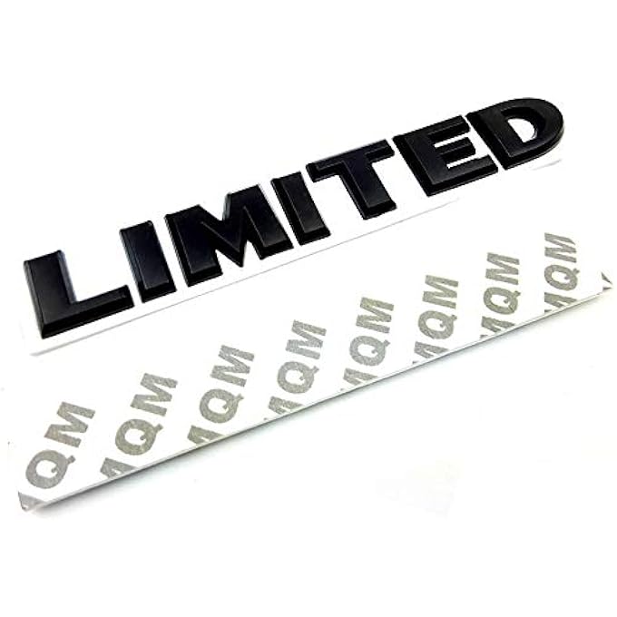 rayihni Huapx 3D Metal Limited Emblem Badges1Pack Oem Chrome Aluminum Alloy Badges Decal Adhesive Tape Compatible For ToyotaNissanJeep Grand Cherokee Wrangler Compass Auto Sticker - Image 2