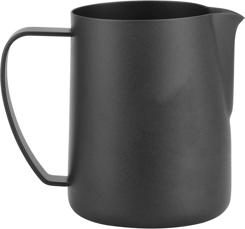 Black Matte 304 Stainless Steel Coffee Latte Cup, Milk Frothing Pitcher with Eagle Beak Spout for Latte Art Making Accessories (Swan 600ml) - Image 5