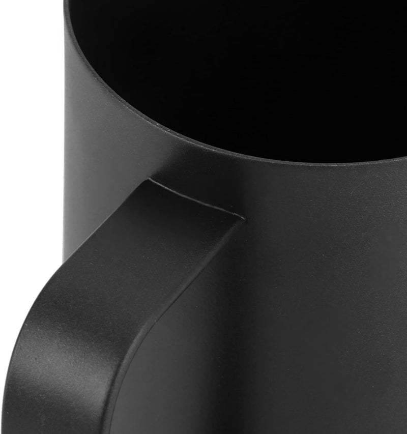 Black Matte 304 Stainless Steel Coffee Latte Cup, Milk Frothing Pitcher with Eagle Beak Spout for Latte Art Making Accessories (Swan 600ml) - Image 2