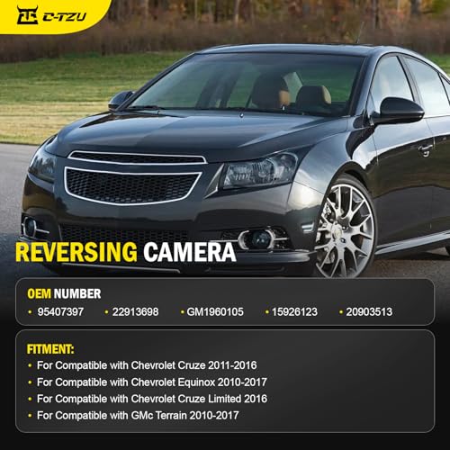 C-Tzu 95407397 Rear View Backup Camera Replacement for GMC Terrain, Chevy Equinox 2010-2017, Chevy Cruze 2011-2016, Replaces OEM Part Numbers 22913698, GM1960105, 15926123, 20903513 - Image 5