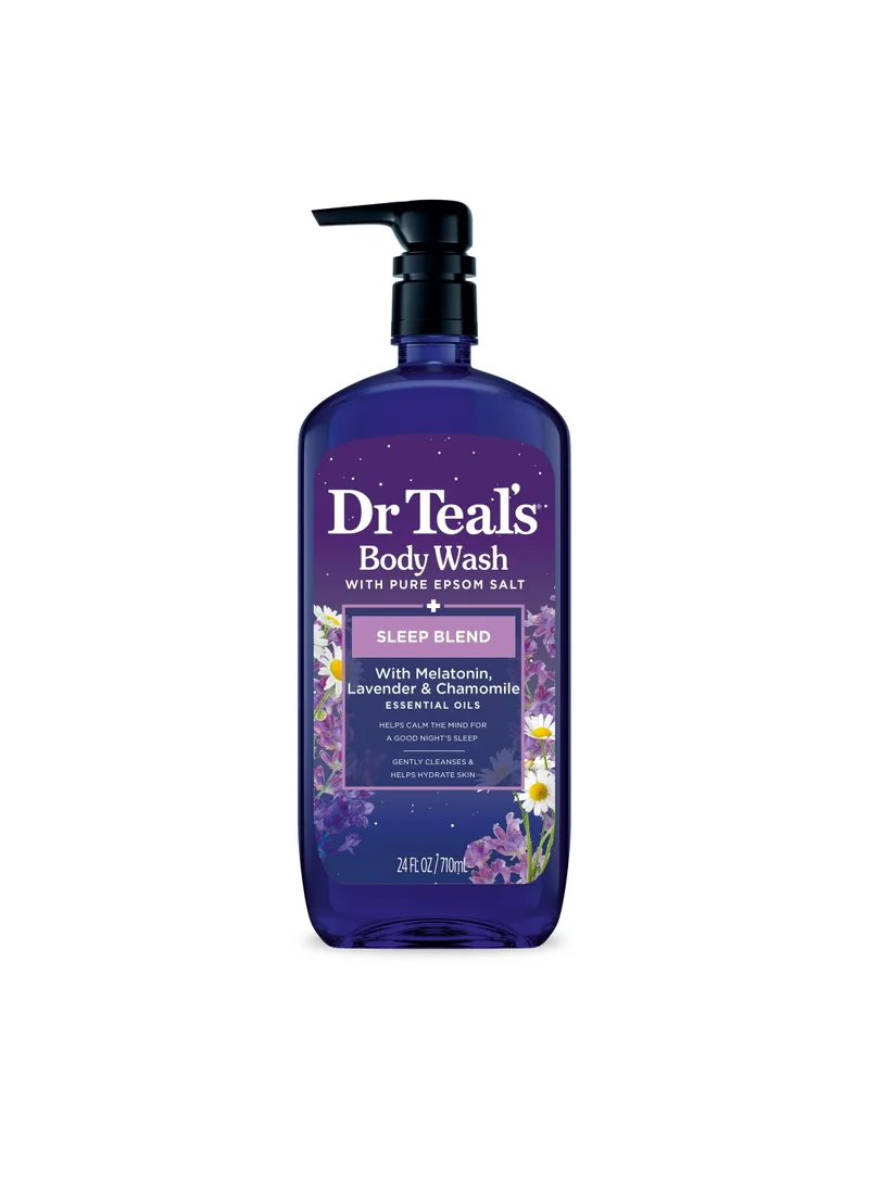 دكتور تيل Dr Teal's Body Wash with Epsom Salt Sleep Blend with Melatonin 710Ml