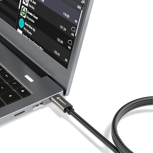 DigitalLife 2m USB Type C to B MIDI Interface Converter Cable, Compatible with Windows 11 / macOS 14 Sonoma (Metal, Nylon Braided) - Image 2