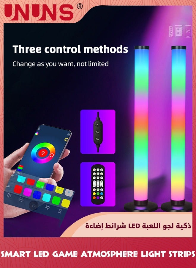 يو إن يو إن أس Smart LED Light Bar,RGB Flow Light Bar,Gaming Lights,Backlight Ambient Lighting With Music Sync Mode,Bluetooth Color Light Bar For Gaming Setup Entertainment PC TV Room Decor,Dimmable LED Light - Image 4