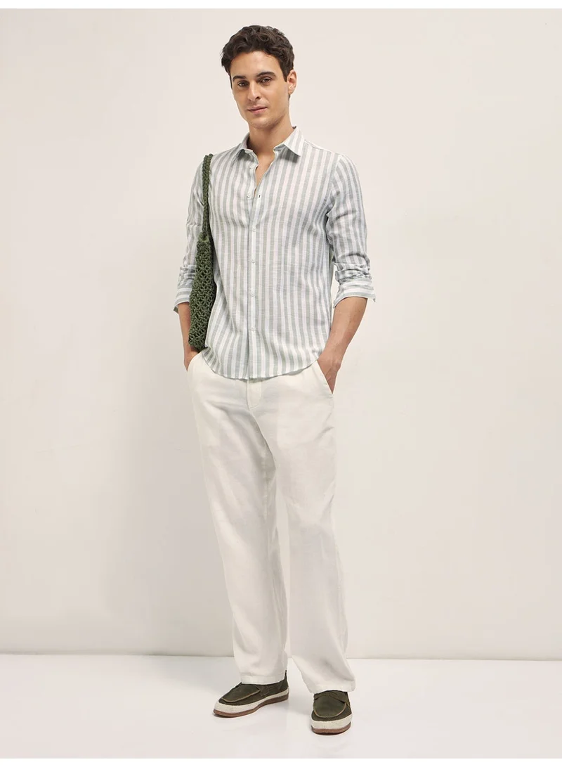 THE BEAR HOUSE  Men’s Shirt for Office, Casual & Party Wear | Comfortable Long Sleeve Shirt with Classic Collar, Button Closure & Versatile Stylish Look for Men | Best Price UAE