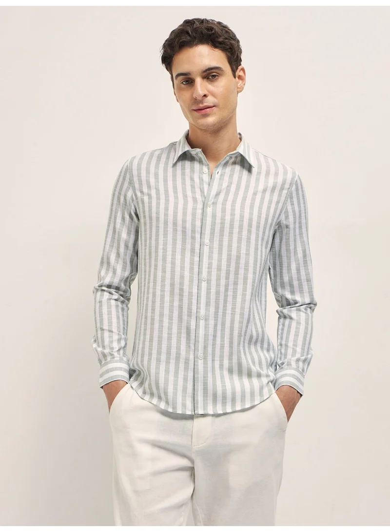 Men’s Shirt for Office, Casual & Party Wear | Comfortable Long Sleeve Shirt with Classic Collar, Button Closure & Versatile Stylish Look