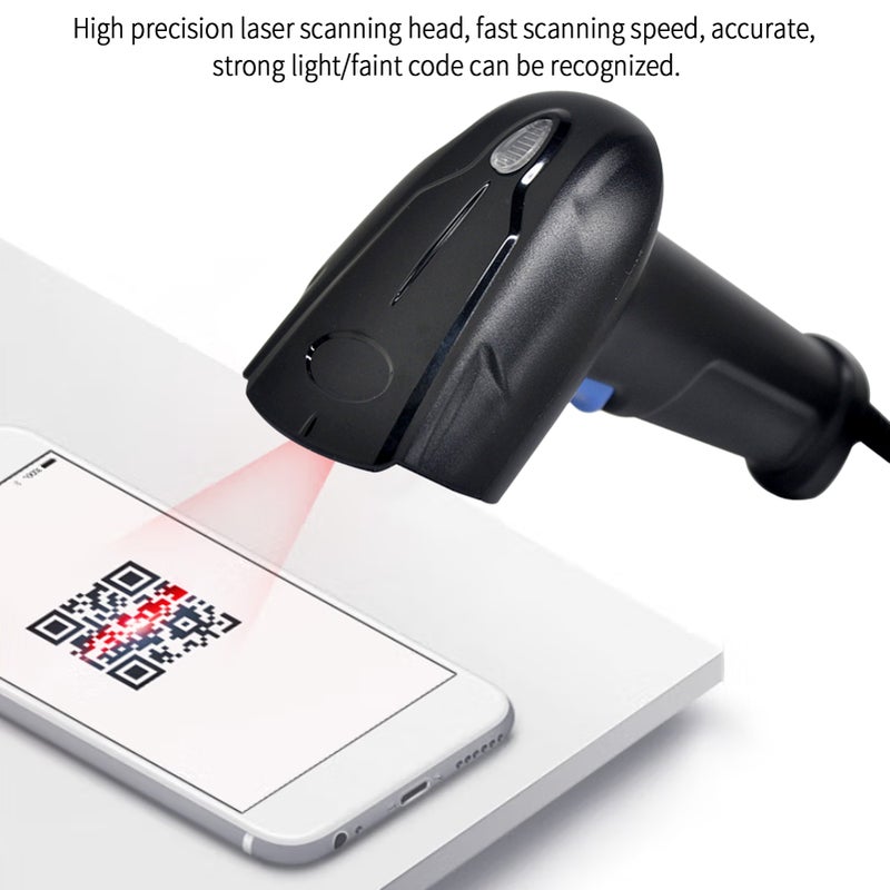 2D Barcode Scanner, USB Wired Connection for Store, Warehouse POS, Computer, Tablet, iPhone, iPad, Android - Image 3