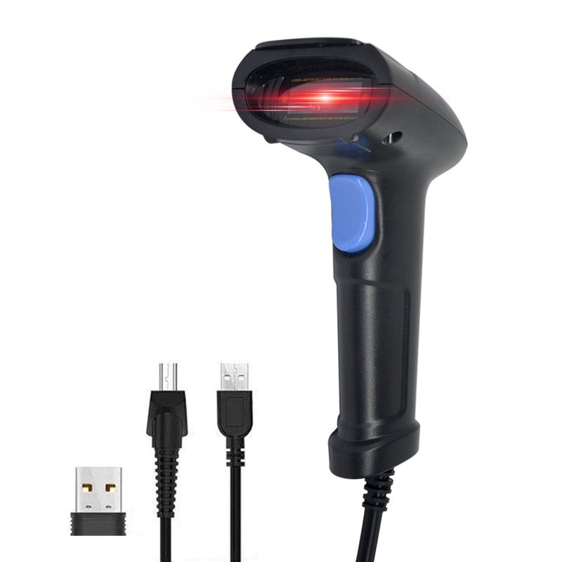 2D Barcode Scanner, USB Wired Connection for Store, Warehouse POS, Computer, Tablet, iPhone, iPad, Android - Image 1
