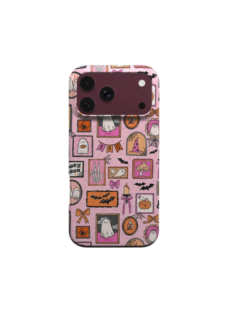 Mobcos iPhone 18 Pro Haunted Portraits Premium Case Compatible with Hybrid Dual-Layer Hard Shell + Silicone Protection - Scratch-Resistant Shockproof Mobile Cover