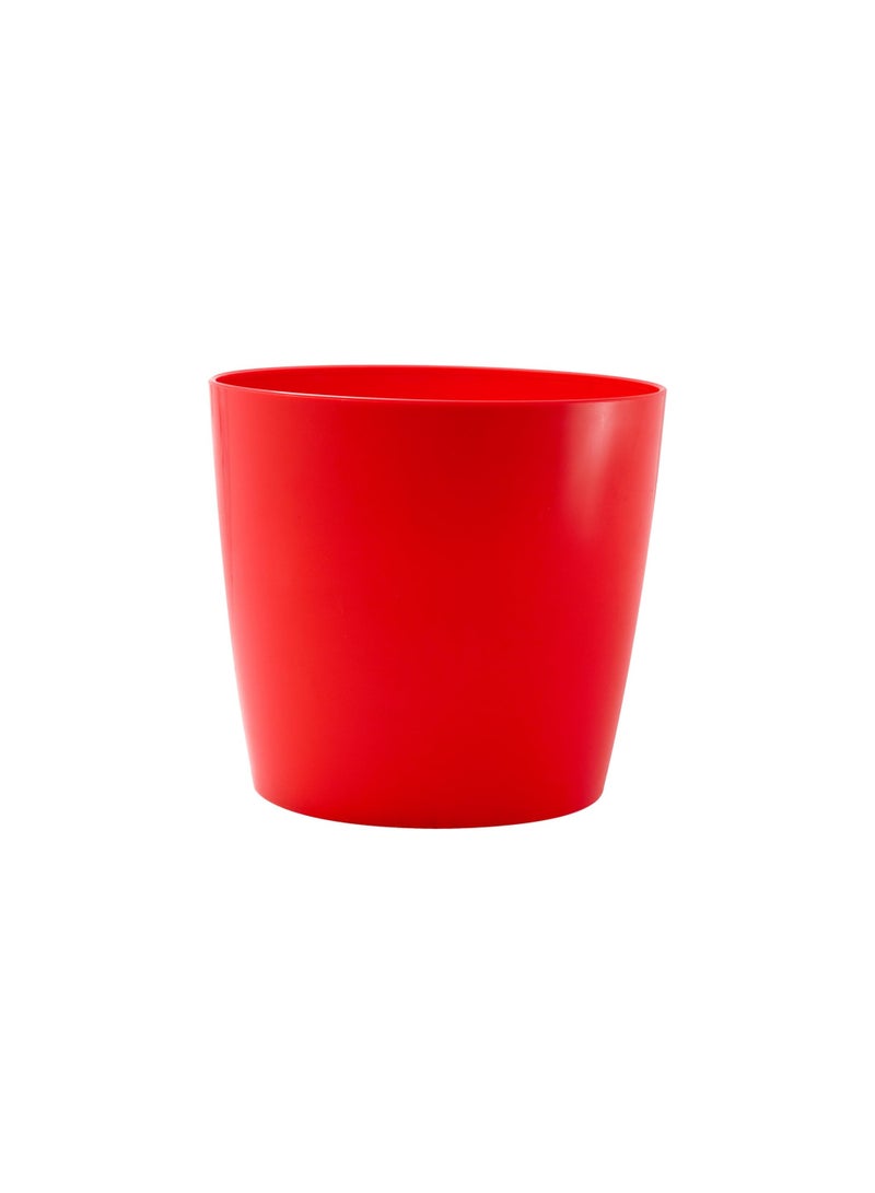 أيدل وعاء زهور بلاستيكي دائري - أصيص نبات بسعة 2 لتر و 4.5 لتر لمختلف الاستخدامات الداخلية والخارجية - أصيص زخرفي خفيف الوزن للحدائق بألوان متعددة - دائري للمعيشة - صنع في إيطاليا - بواسطة إيدل - Image 1