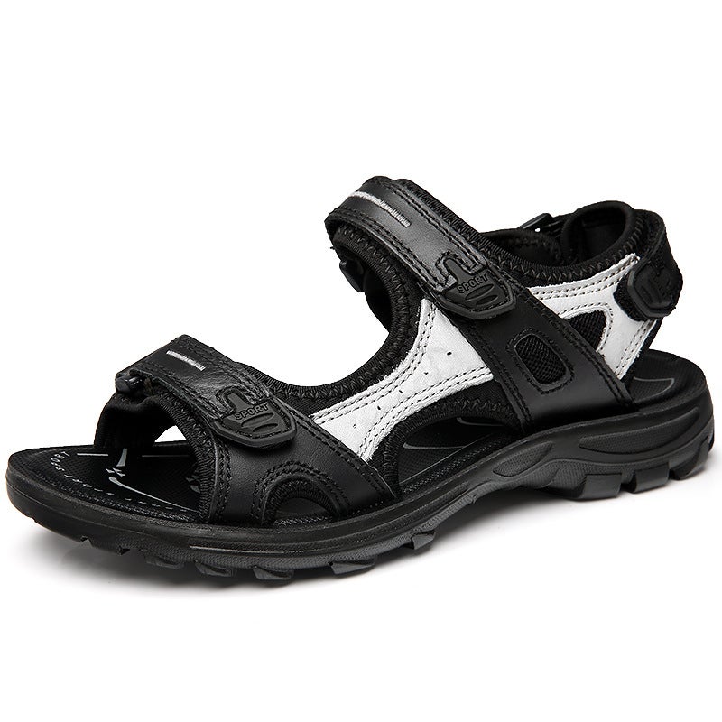 Big Children Women'S Sandals Roman Head Layer Cowhide Sandals Summer Beach Shoes Handmade Women'S Big Children'S Sandals - Image 3