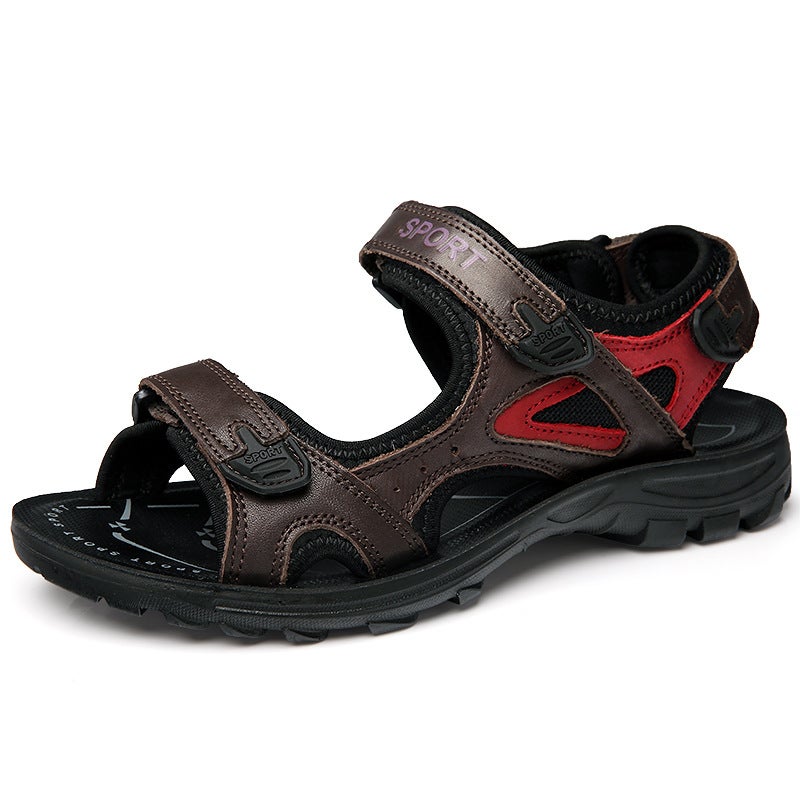 Big Children Women'S Sandals Roman Head Layer Cowhide Sandals Summer Beach Shoes Handmade Women'S Big Children'S Sandals - Image 4