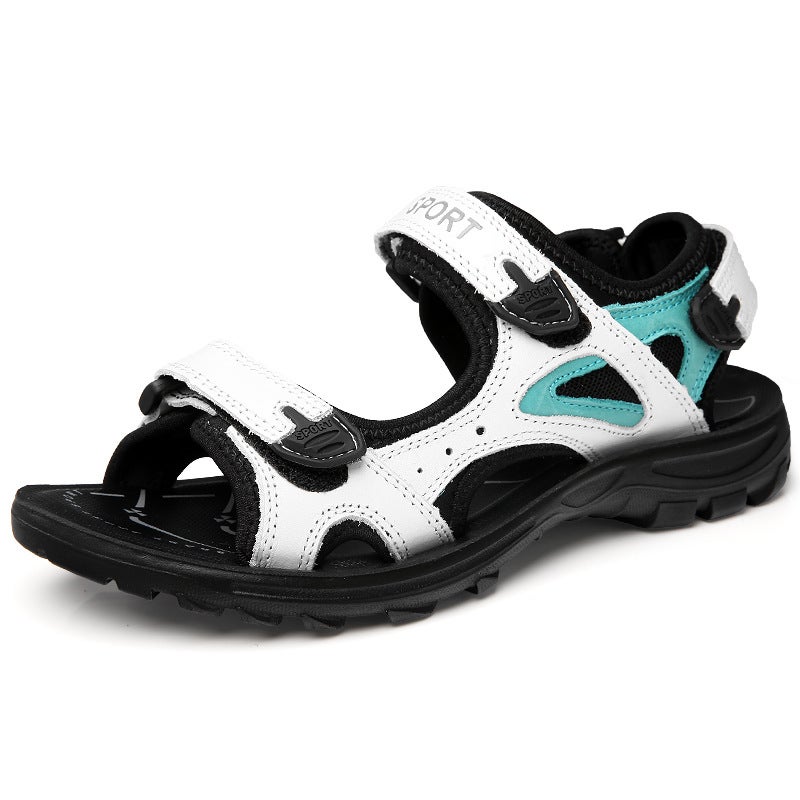 Big Children Women'S Sandals Roman Head Layer Cowhide Sandals Summer Beach Shoes Handmade Women'S Big Children'S Sandals - Image 5