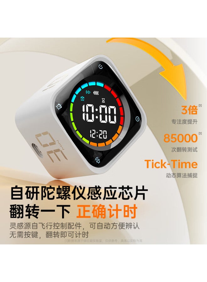 Llano Flip Timer Learning Children'S Smart Alarm Clock Time Management Student Wake-Up Artifact Timer Self-Discipline Countdown Reminder Clock Office Time Small Square Tk3 Gift - Image 3
