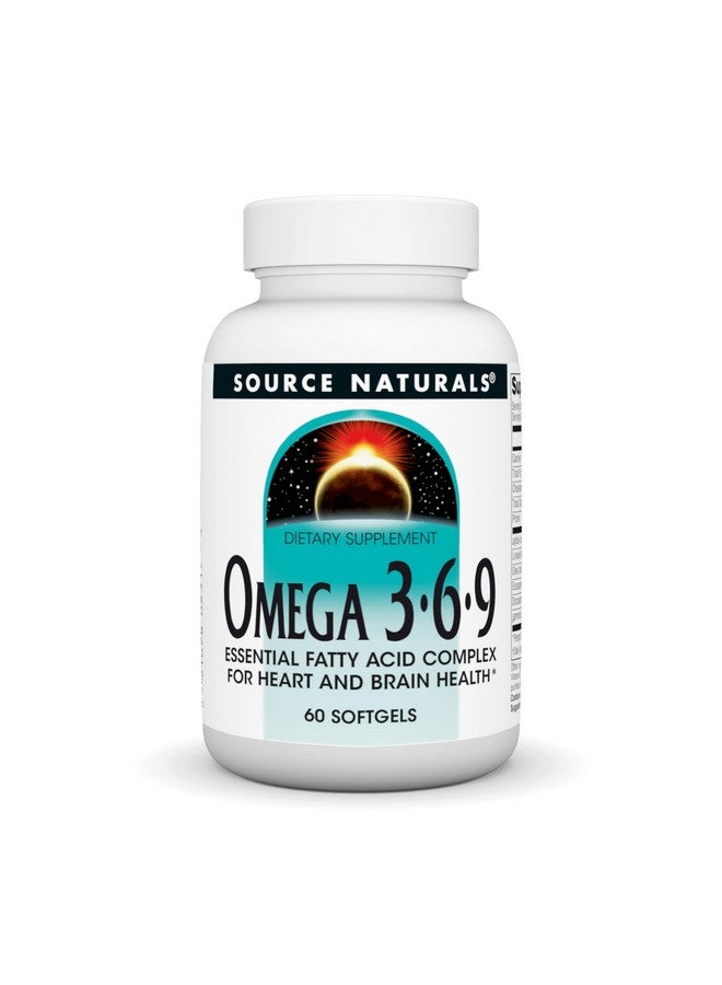 Source Naturals Omega 3-6-9, Essential Fatty Acid Complex for Heart and Brain Health* - 60 Softgels - Image 1