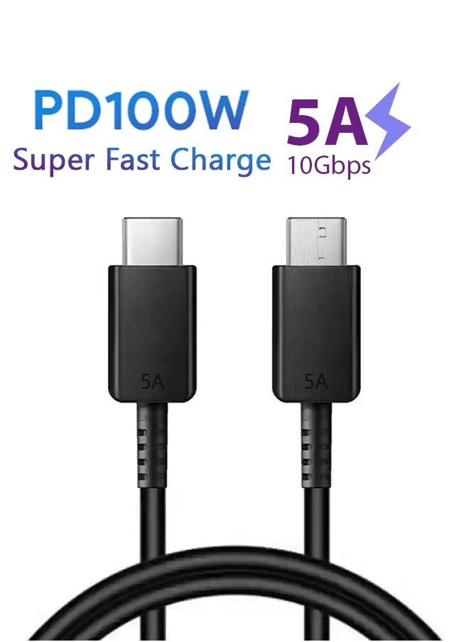 CATANES - USB-C Cable 5A, 1.8 m – Super Fast Charging and Data Transfer Black - Image 1