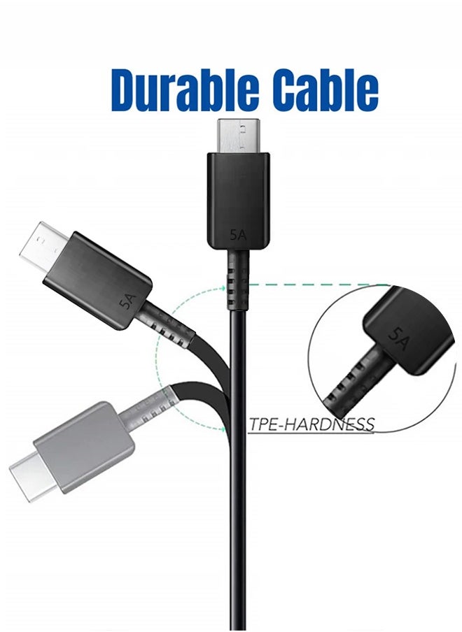 CATANES - USB-C Cable 5A, 1.8 m – Super Fast Charging and Data Transfer Black - Image 1