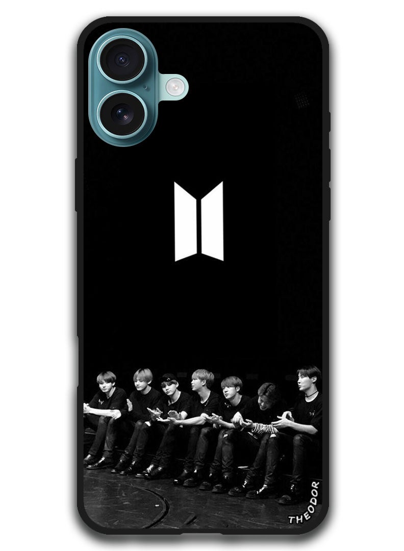 Theodor Protective Case Anti Scratch Shock Proof Bumper Cover For iPhone 16 (6.1)-inch BTS member - Image 1