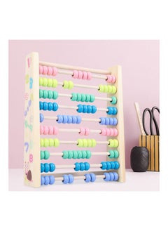 NIBEMINENT Wooden Colourful Digital Calculation Rack Educational Toy 24.3 X 20.3 5.3cm  - Image 1