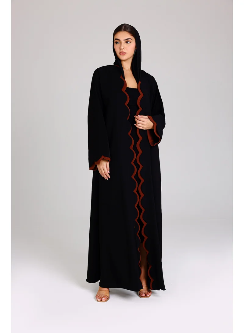 اكسا عباية أساسية قصات دائرية درجات