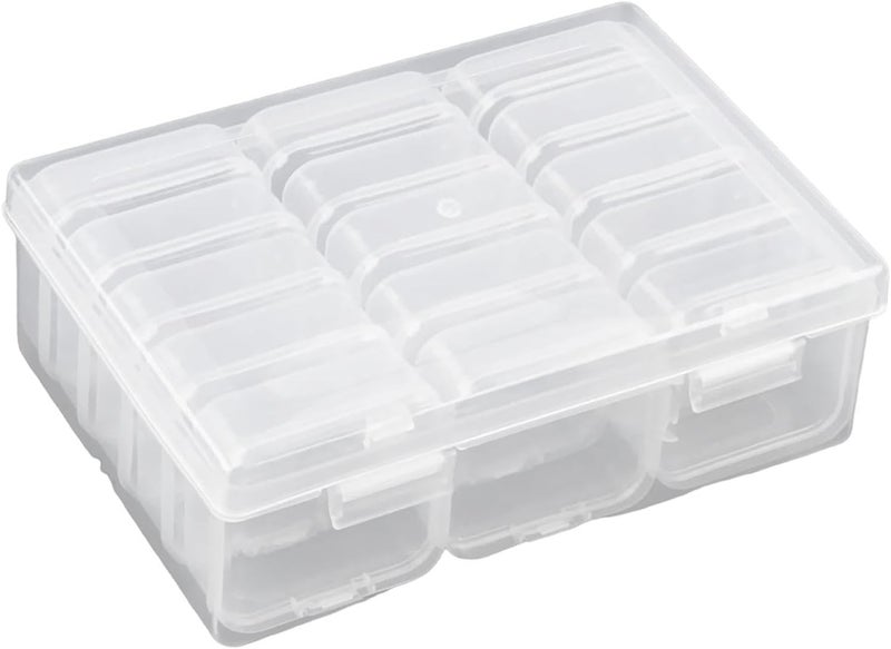 13 Pieces Bead Organizer Box Storage Container Bead Storage Case Small Transparent PP Material Easy Sorting Suitable for workspace Home, 15 Small Box - Image 1