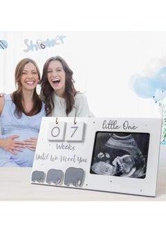 Rightsure Baby Sonogram Picture Frame with Countdown Calendar and Changeable Mats,Beautiful Ultrasound Picture Frames for Table or Wall,Congratulations Pregnancy Gift for Expecting Parents  - Image 4