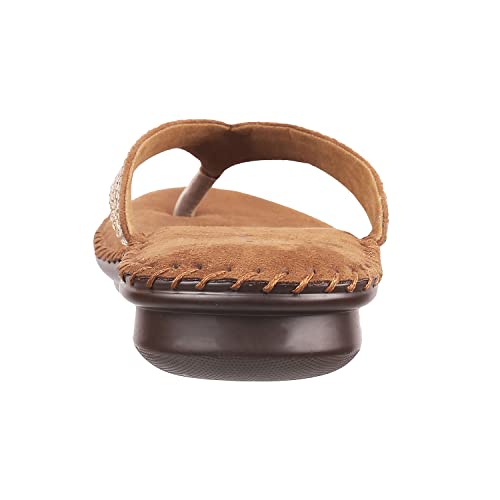 Metro Women's Yellow Gold Embellished Casual Comfort Fashion Slippers UK/4 EU/37 (44-1679) - Image 3