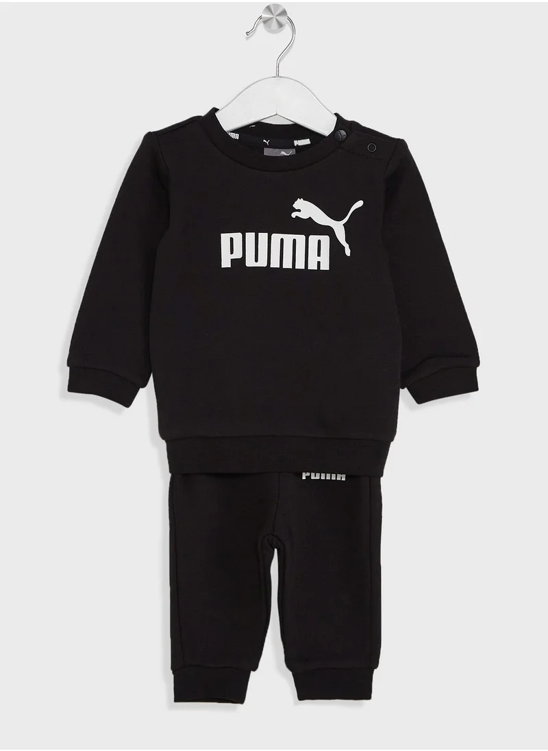 PUMA Infants Essential Minicats Crew Joggers Fl