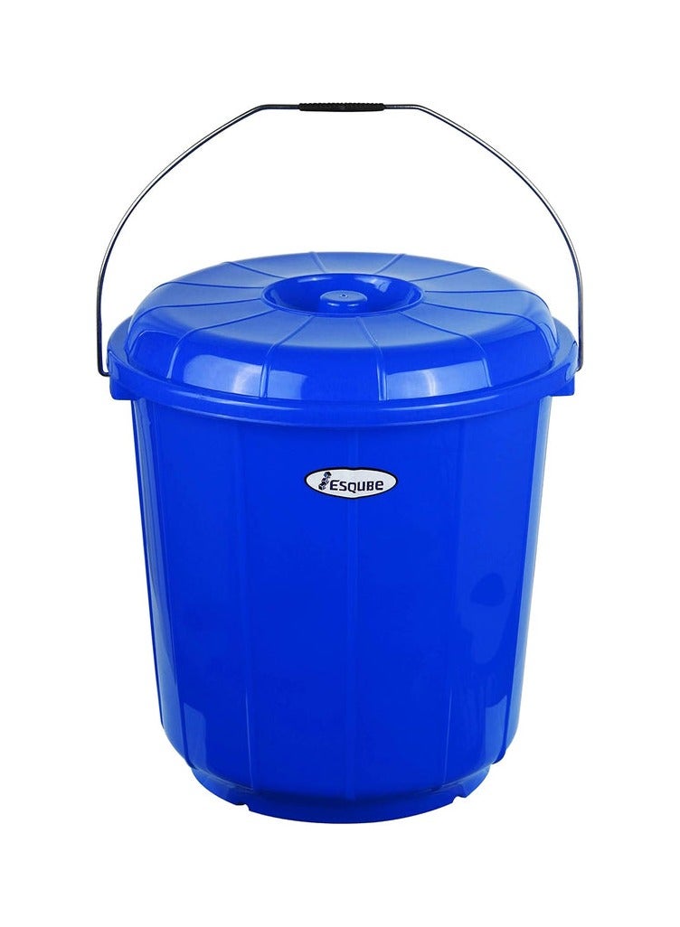 Esqube Plastic Oasis Bucket With Lid-25Liter-Blue - Image 1