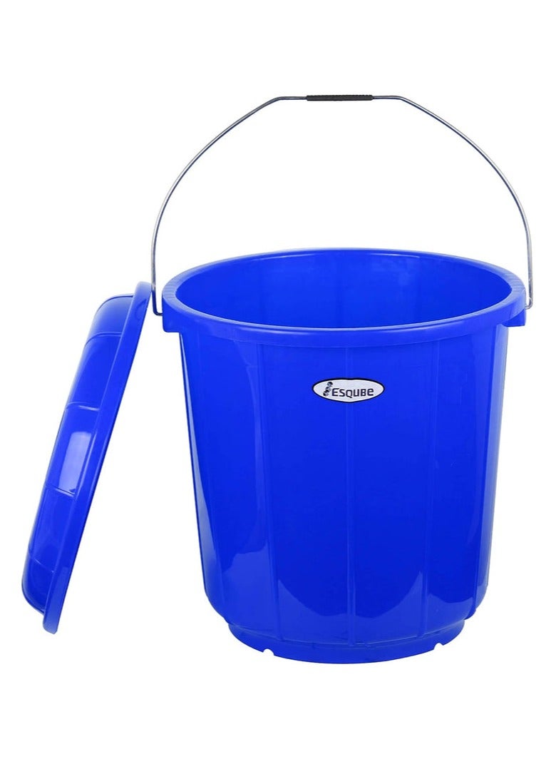 Esqube Plastic Oasis Bucket With Lid-25Liter-Blue - Image 2