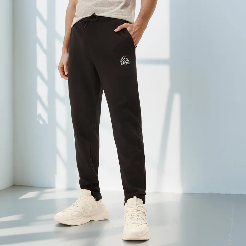 Kappa Relaxed Fit Pants with Drawstring Closure & Pocket Detail