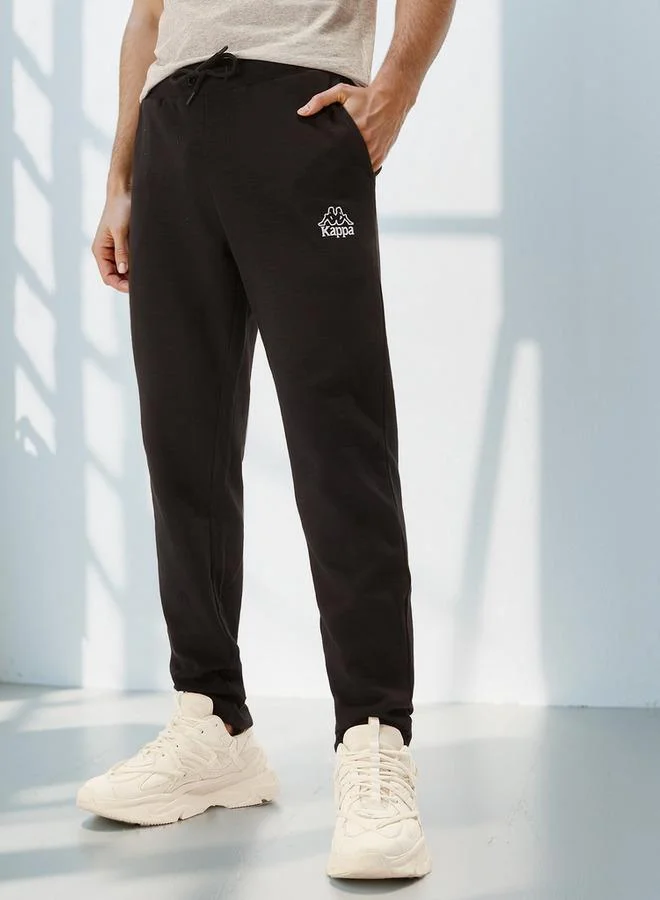 Kappa Kappa Relaxed Fit Pants with Drawstring Closure & Pocket Detail