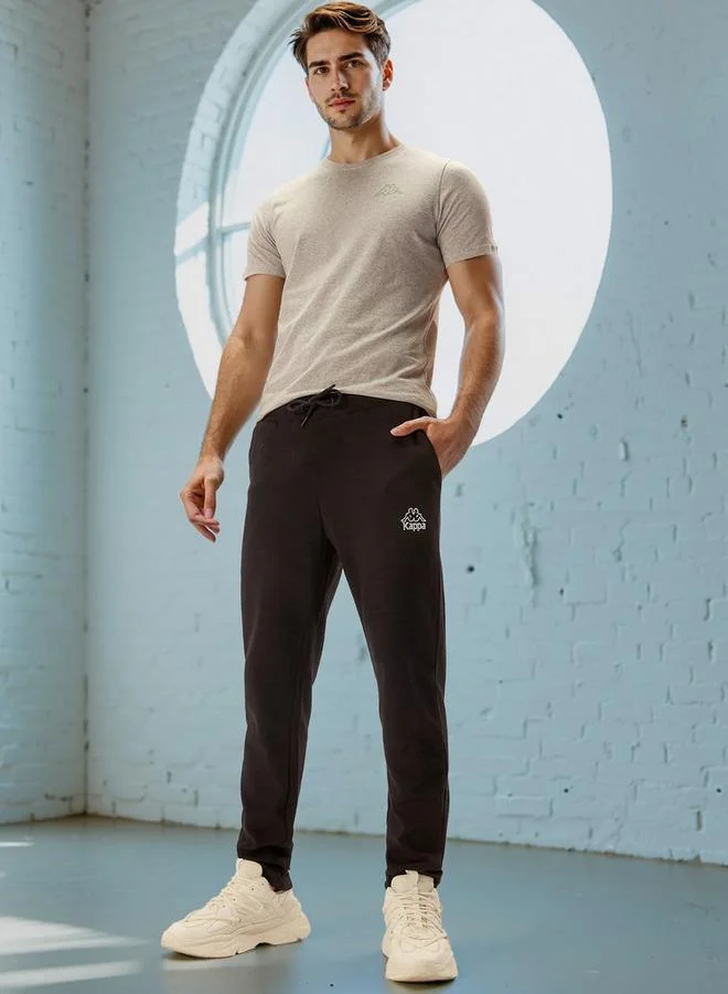 Kappa Kappa Relaxed Fit Pants with Drawstring Closure & Pocket Detail