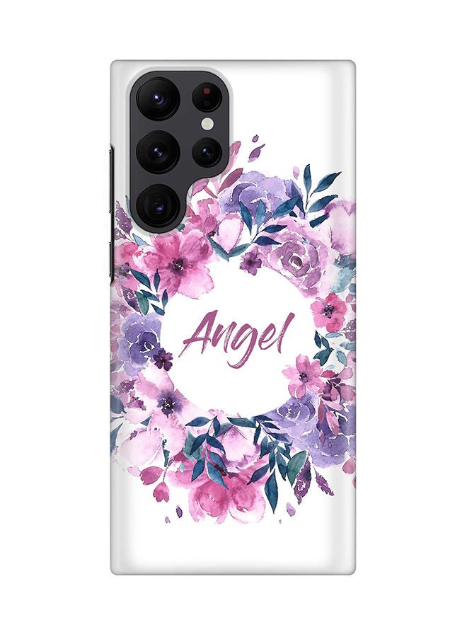 ستايلايزد جراب لهاتف جالاكسي S22 ألترا  5G رفيع سناب كلاسيك سيريز شيلد بطباعة نهائية غير لامعة - ملاك - Image 1